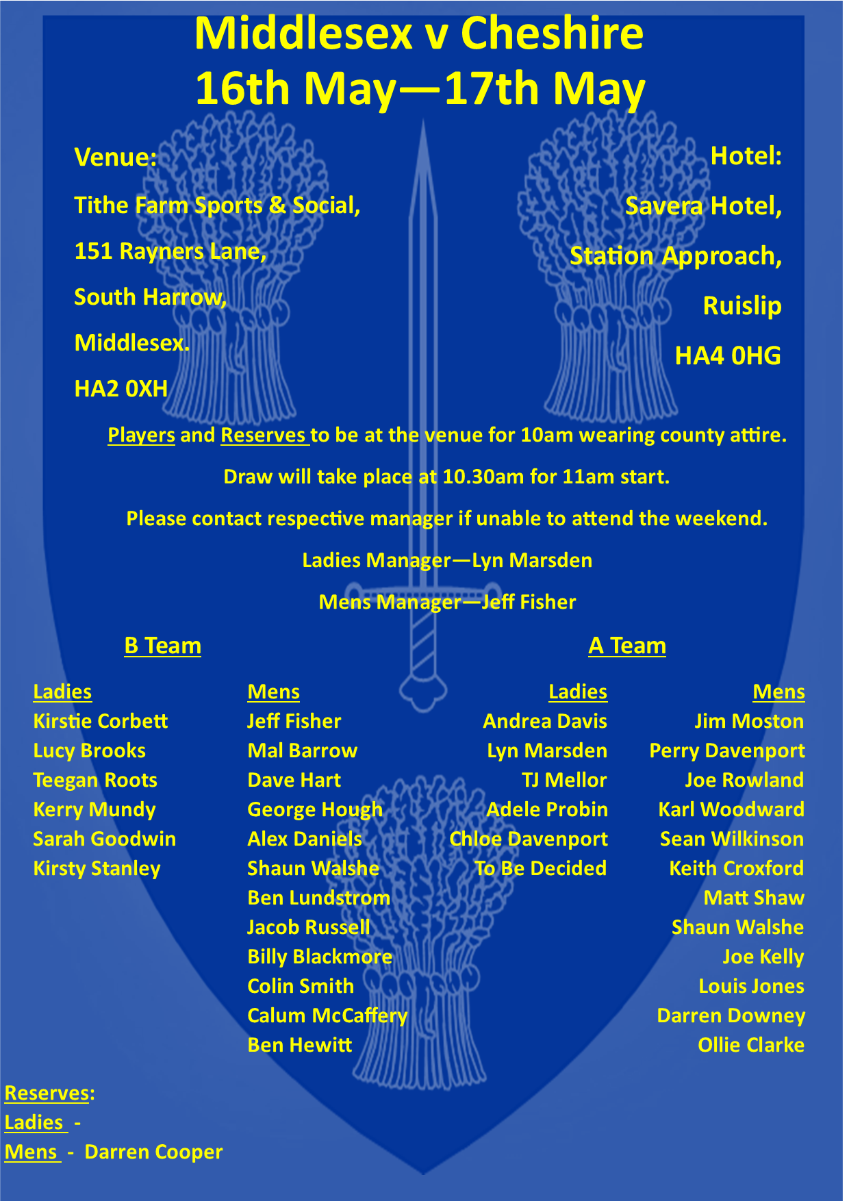 Middlesex selection